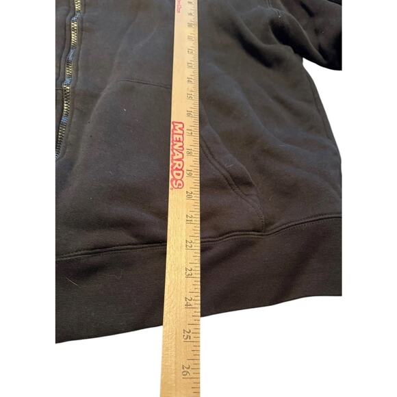 West Coast Choppers Jesse James Hoodie XL Black Red Zip Up Vintage 00s Wings - Picture 6 of 8